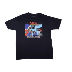 Dog Limited DWA Dogs With Attitude NWA Parody Graphic T-Shirt Black Large L